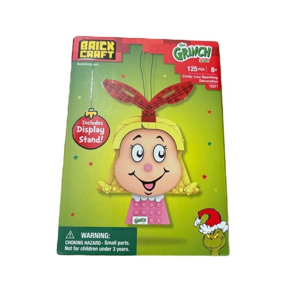 Brick Craft The Grinch Cindy-Lou Sparkling Decoration Building Set NEW